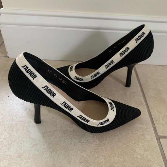 Dior J’ADior black & white heels size 36.5. - Picture 4 of 7